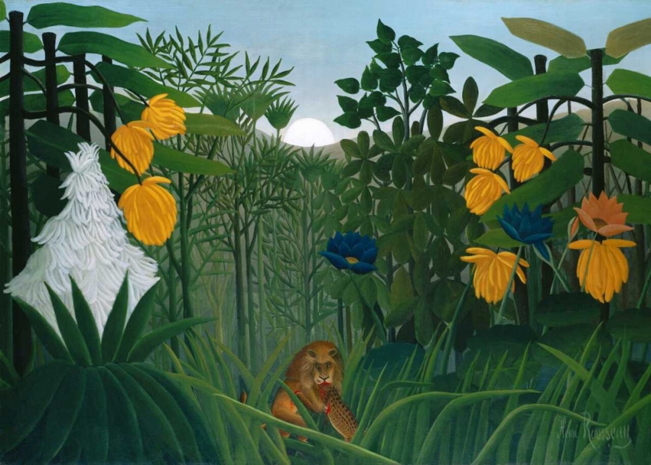 The Repast of the Lion Poster Print by Henri Rousseau - Item # VARPDXR1127D